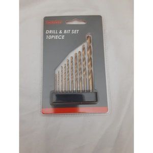 Luckyway 10 Titanium Twist Drill Set